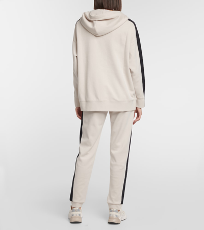 Shop 's Max Mara Fennec Cotton-blend Zipped Hoodie In White