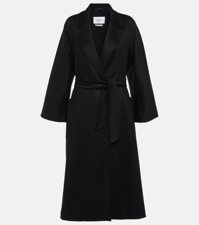 Shop Max Mara Ludmilla Cashmere Wrap Coat In Black