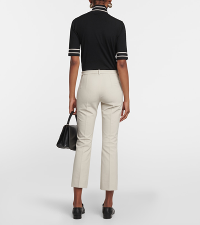 's Max Mara Trousers With Back Welt Pockets And Belt Loops In Neutrals