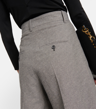Isabel Marant Pinstriped Wide-leg Pants In Beige