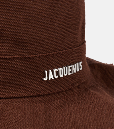 Jacquemus Artichaut Hat Frayed Edge In Brown