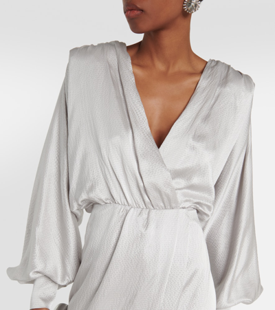 Shop Max Mara Bridal Vociare Silk Satin Gown In White