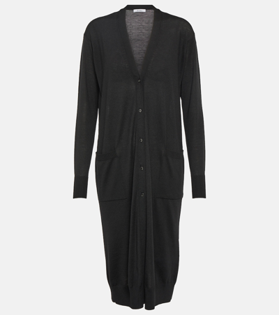 Shop Max Mara Leale Wool Cardigan In Black