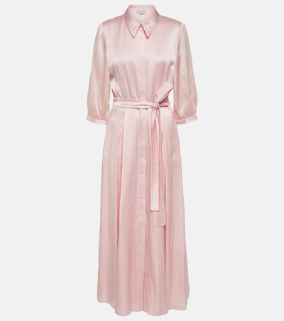 Shop Gabriela Hearst Andy Silk Maxi Dress In Pink