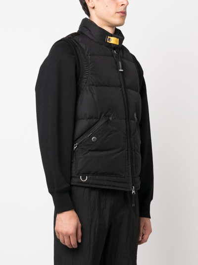 Parajumpers Logo-patch Padded Gilet In Black