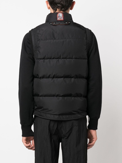 Parajumpers Logo-patch Padded Gilet In Black