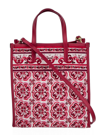 Shop Dolce & Gabbana Small Shopper In Pink