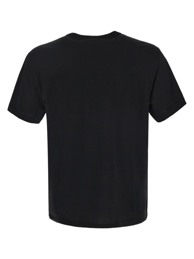 Shop Dolce & Gabbana Cotton T-shirt With Embossed Logo In Black