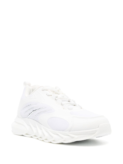 Shop Plein Sport The Turbine Gen.x.02 Tiger Sneakers In White