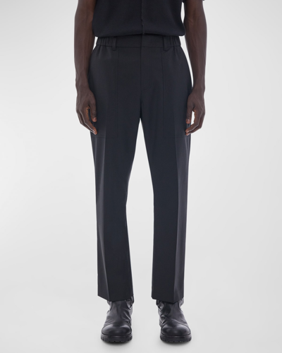 Shop Helmut Lang Men's Wool-blend Core Pants In Black