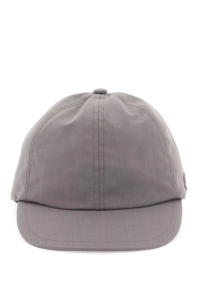 Shop Sacai Drawstring Baseball Cap In Grey