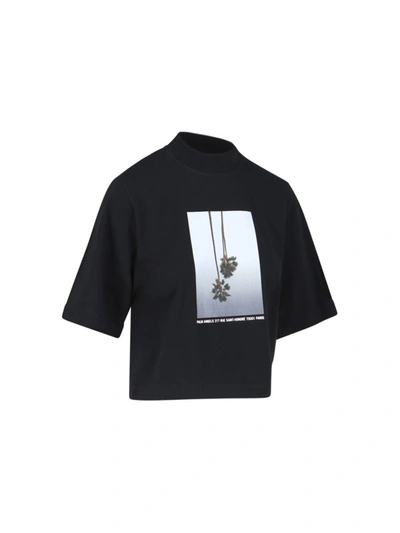 Shop Palm Angels T-shirts And Polos In Black