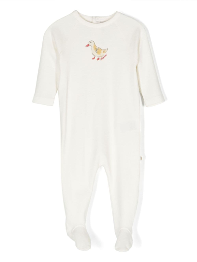 Shop Bonpoint Graphic-print Cotton Pyjamas In White