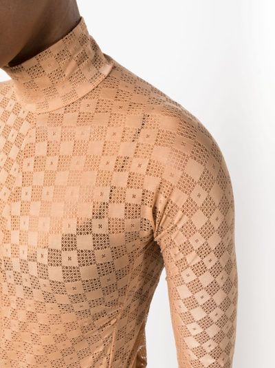 Forte Forte Lace-detail Long-sleeved Top In Neutrals