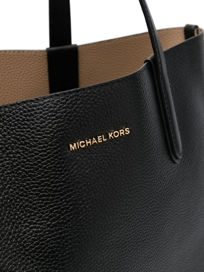 Michael Michael Kors Xl Ns Reversible Tote In Black