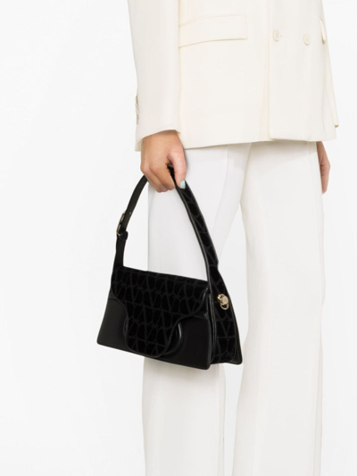 Shop Valentino Le Grand Deuxième Toile Iconographe Shoulder Bag In Black