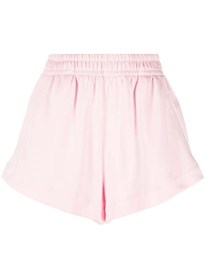 Shop Styland High-waist Cotton Mini Shorts In Pink