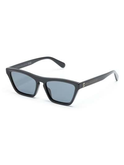 Shop Stella Mccartney Square-frame Tinted Sunglasses In Black