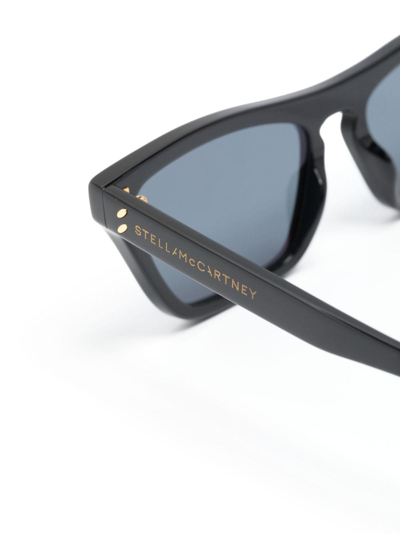 Shop Stella Mccartney Square-frame Tinted Sunglasses In Black