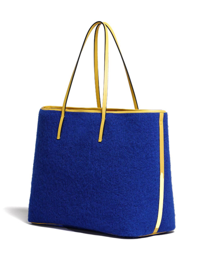 Shop Marni Reversible Tote Bag In Blue