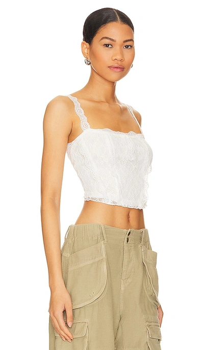 More To Come Eloisa Cami Top In White