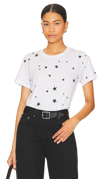 Shop Michael Lauren Hall Short Sleeve Tee With Stars In White
