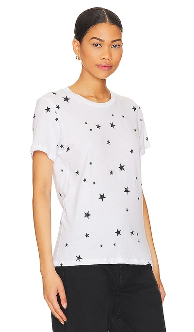 Shop Michael Lauren Hall Short Sleeve Tee With Stars In White