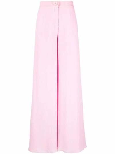 Shop Moschino Trousers In Pink