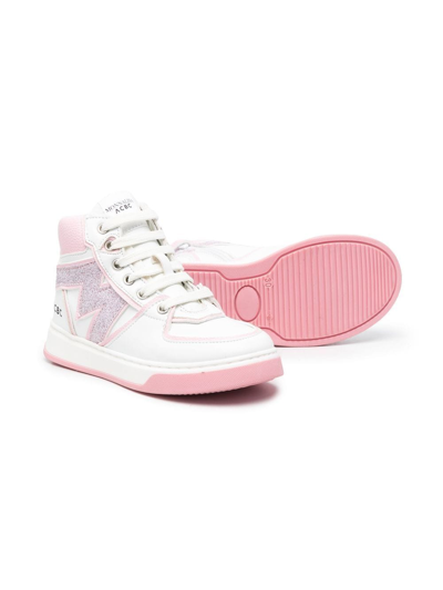 Shop Monnalisa Logo-patch High-top Sneakers In White