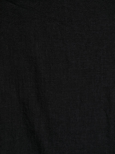 Shop Rick Owens Frayed Cashmere Scarf In Black