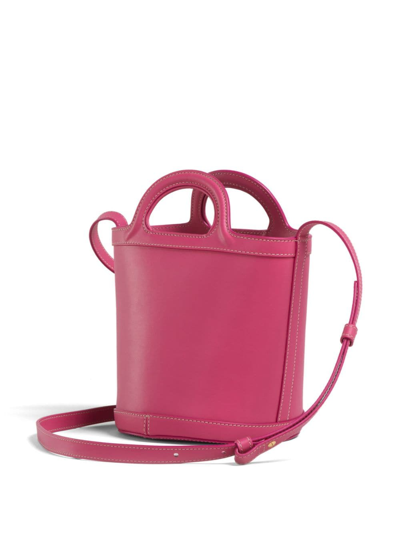Shop Marni Small Tropicalia Bucket Bag In Pink