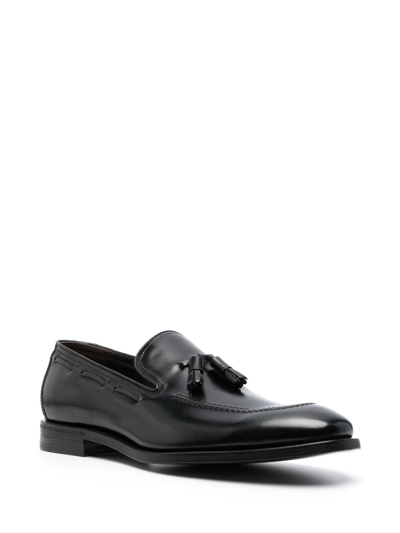 Shop Henderson Baracco Tassel-detail Leather Loafers In Black