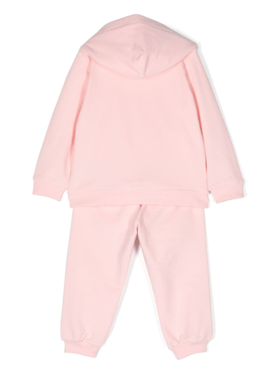 Shop Moschino Logo-print Track Pants Set In Pink
