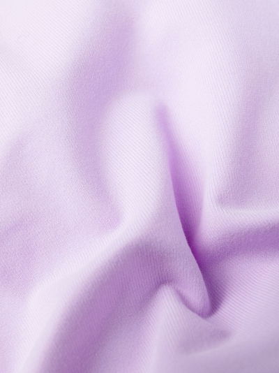Shop Reina Olga Showpony Crossover-neck Swimsuit In Purple