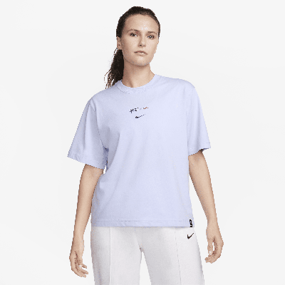 Shop Nike Women's Fff T-shirt In Purple
