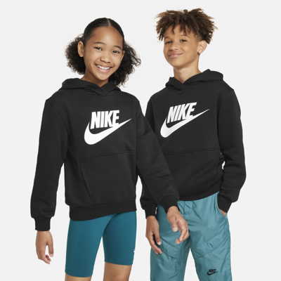 Shop Nike Sportswear Club Fleece Big Kids' Hoodie In Black