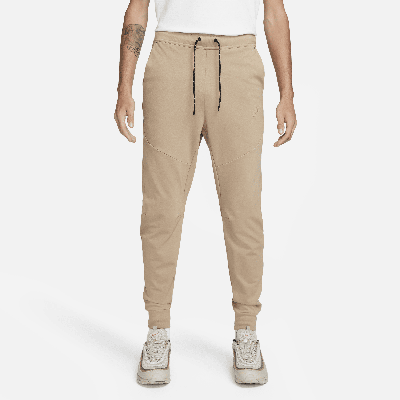 Shop Nike Men's  Sportswear Tech Fleece Lightweight Slim-fit Jogger Sweatpants In Brown