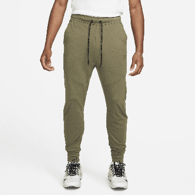 Shop Nike Men's  Sportswear Tech Fleece Lightweight Slim-fit Jogger Sweatpants In Green