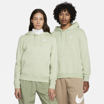 Shop Nike Women's  Sportswear Club Fleece Pullover Hoodie In Green