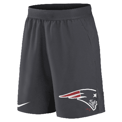 Shop Nike Men's Dri-fit Stretch (nfl New England Patriots) Shorts In Black