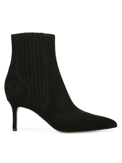 Shop Veronica Beard Women's Lisa 70mm Suede Ankle Boots In Black