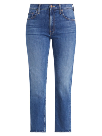 Shop Mother Women's The Rider Mid-rise Ankle Jeans In Right On