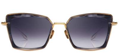 Shop Dita Eyewear Square Frame Sunglasses In Silver