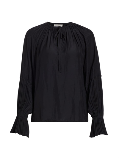 Shop Ramy Brook Women's Jordie Tie-front Blouse In Black