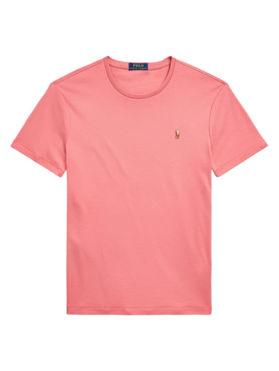 Shop Polo Ralph Lauren Men's Cotton Crewneck T-shirt In Red Sky