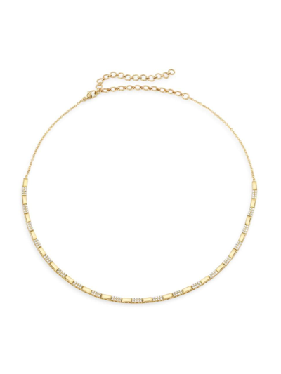 Shop Saks Fifth Avenue Women's 14k Yellow Gold & 0.78 Tcw Diamond Chain Necklace
