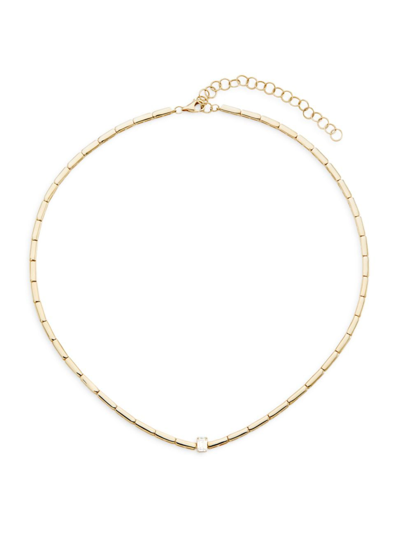 Shop Saks Fifth Avenue Women's 14k Yellow Gold & 0.3 Tcw Diamond Necklace
