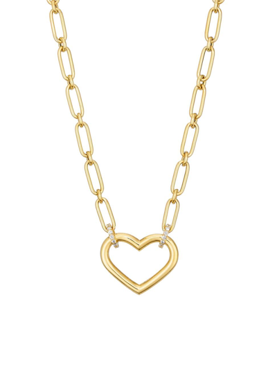 Shop Roberto Coin Women's Cialoma 18k Gold & Diamond Necklace In Yellow Gold