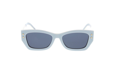 Shop Dior Eyewear Pacific S2u Rectangular Frame Sunglasses In Blue