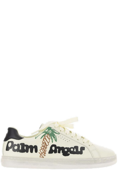 Shop Palm Angels Palm Tree Printed Low In White
